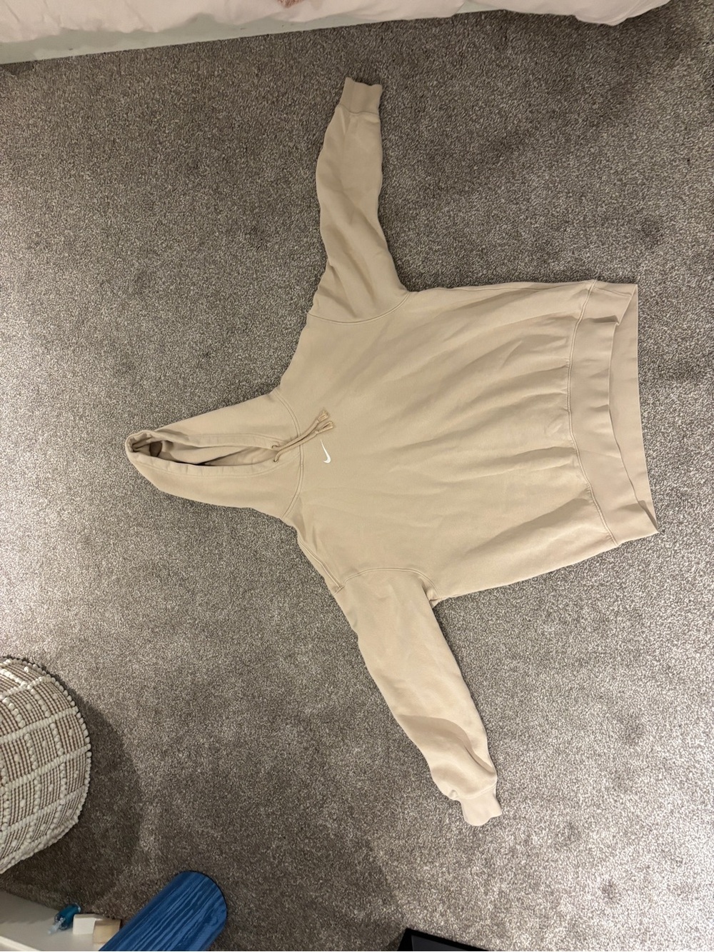 Nike Women's Scoop-Neck Pullover Hoodie in Light Taupe